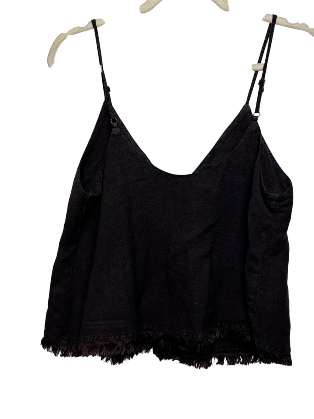 Young Fabulous & Broke Rehan cropped swing linen tank chocolate boho festival - Picture 4 of 10